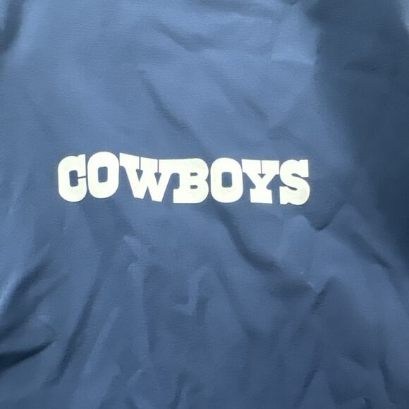 Nike Dallas Cowboys 1/4 Zip Pullover Jacket Windbreaker Medium Packable Hood NEW - Picture 4 of 16